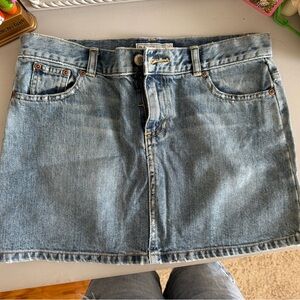 vtg old navy low rise denim skirt